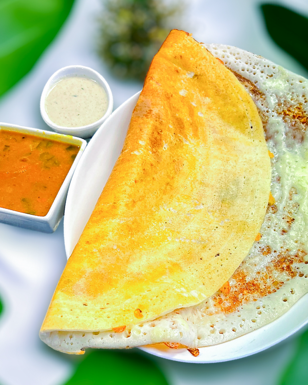 Alt Dosa With Cheese Topping