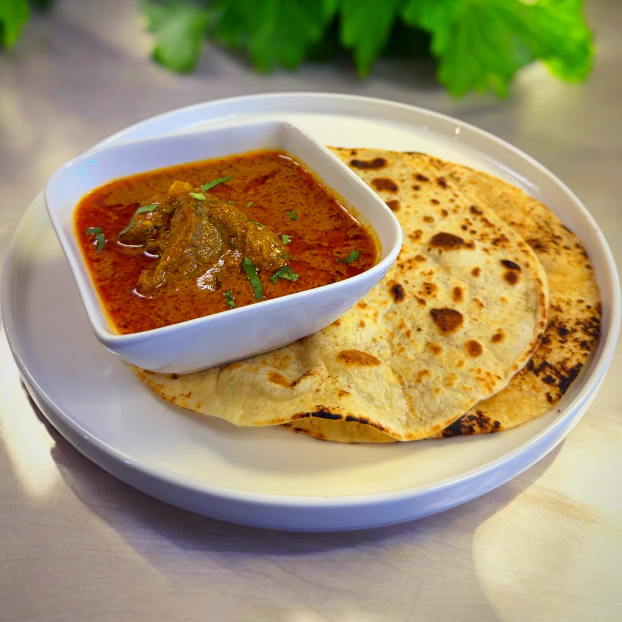 Alt Tawa Roti With Curry Combo