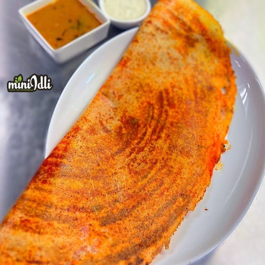 Alt Dosa With Mysore Masala Toppings