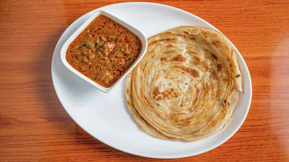 Alt Parotta with Veg Kurma